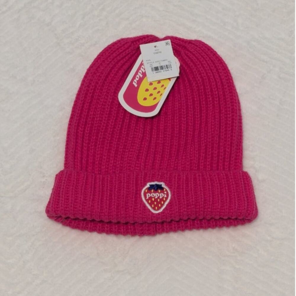 Poppi Strawberry Pink Beanie Size OSFM